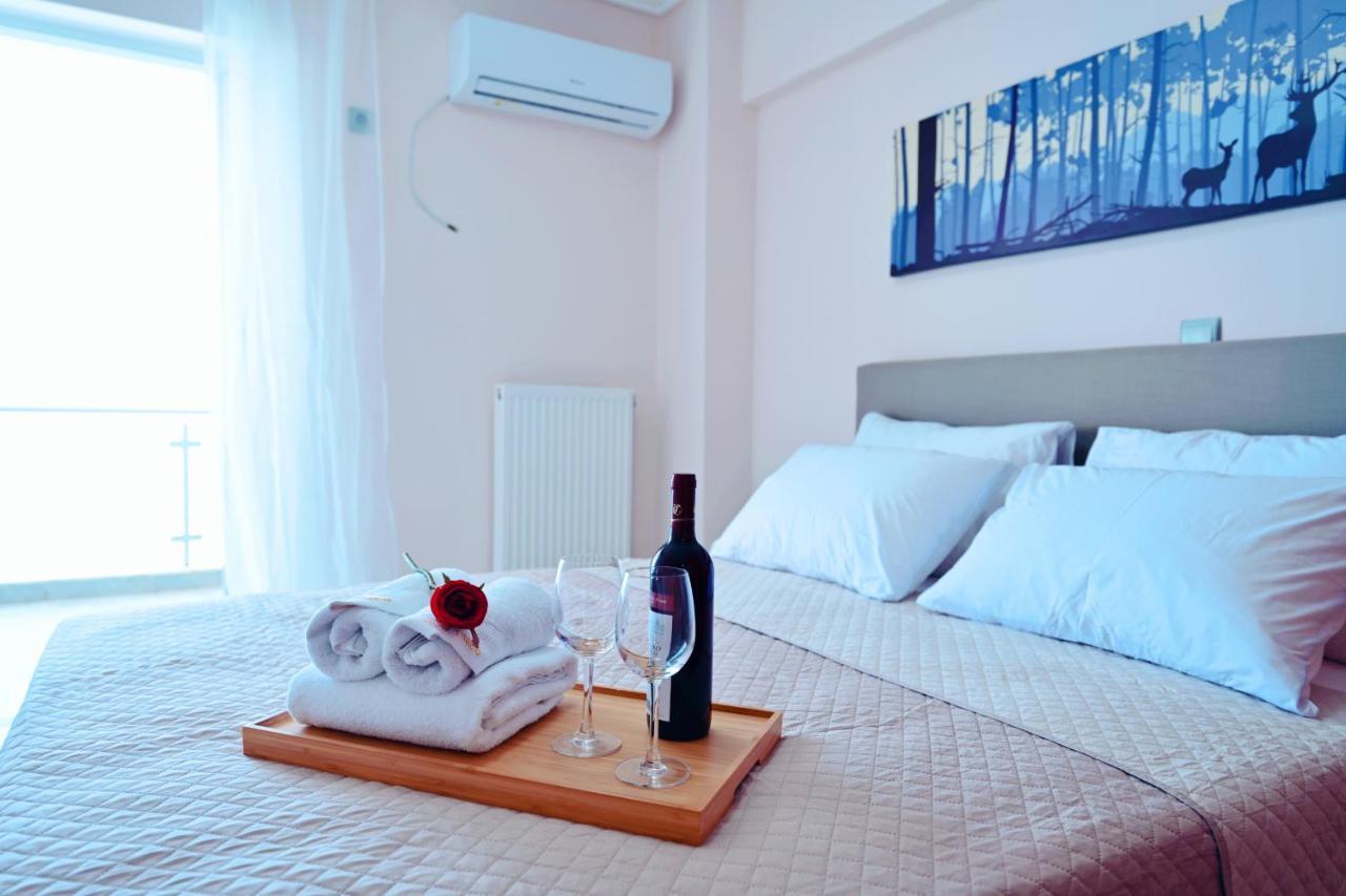 New Times Seafront Hotel Apartments Melissi Melission ภายนอก รูปภาพ
