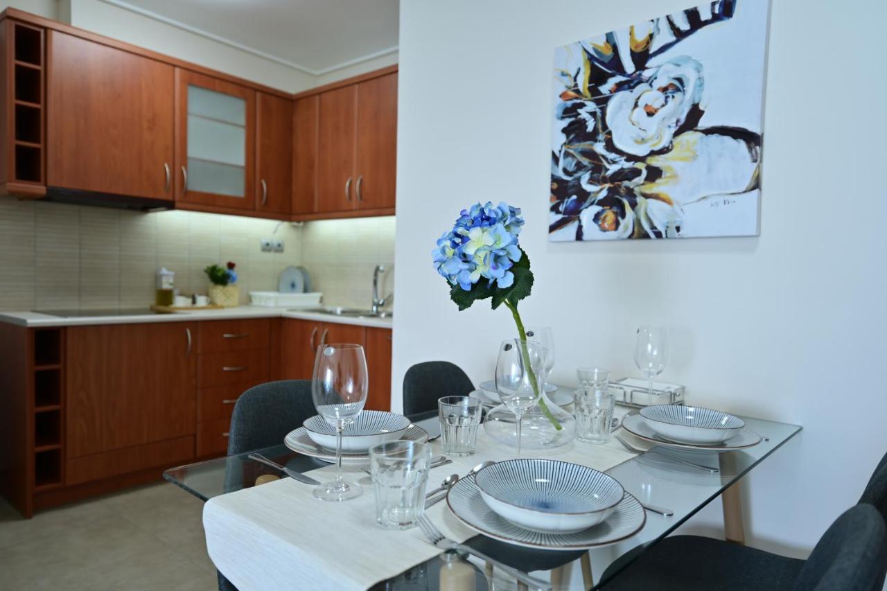 New Times Seafront Hotel Apartments Melissi Melission ภายนอก รูปภาพ
