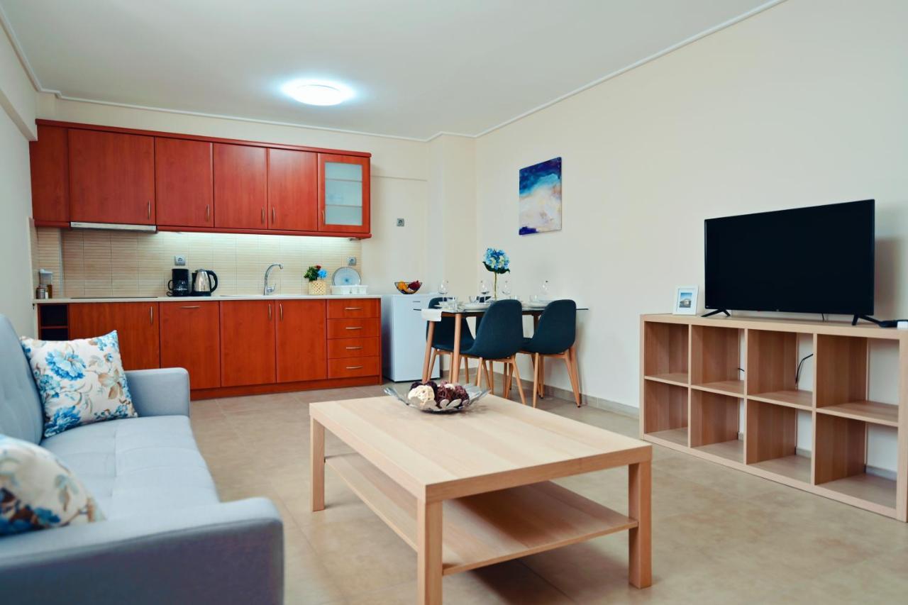 New Times Seafront Hotel Apartments Melissi Melission ภายนอก รูปภาพ